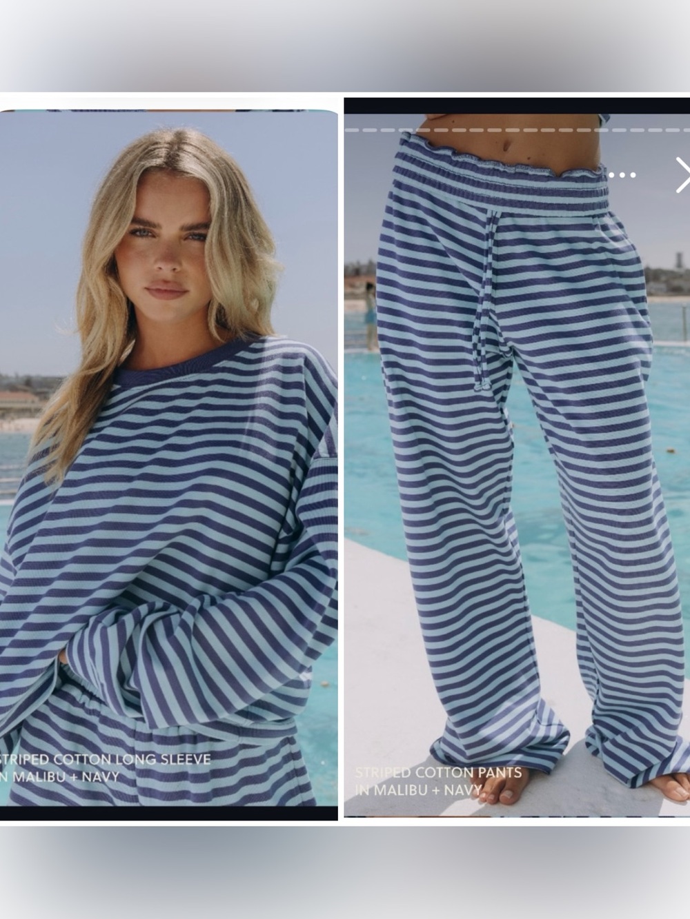 Daily Drills Striped Cotton Set